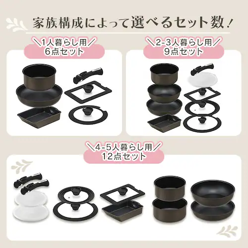 ダイヤモンドコートパン マルチエッグパン入り 9点セット IHガス火対応 MEGI-9S クリームホワイト【前払い不可】【代引き不可】【同梱不可】_2