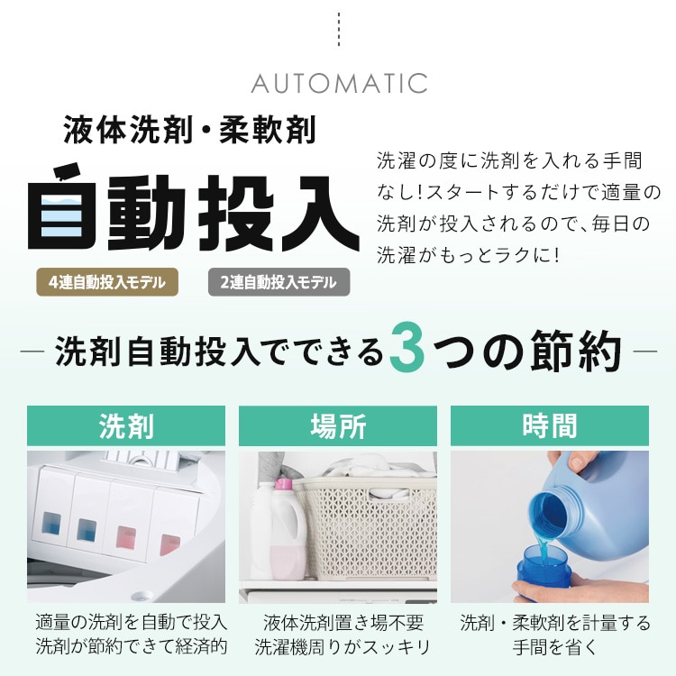 設置無料】 洗濯機 10kg OSH 4連タンク 洗剤自動投入 ガチ落ち極渦洗浄