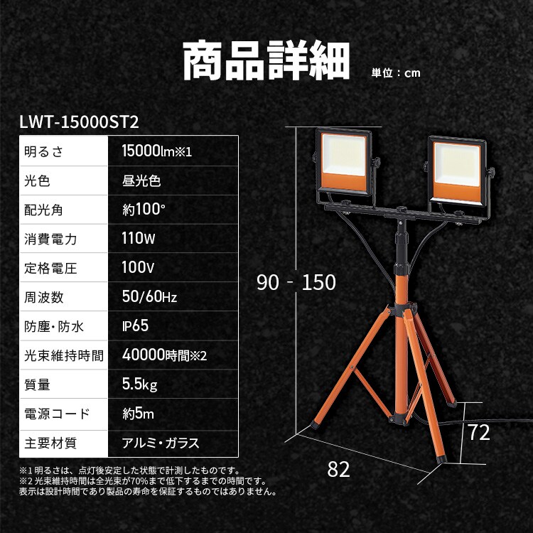 【美品】Led Light VT-7200CX/SET2 ② L26902 LEDライト VL-7200CX/SET2 1台 LPL 【通販モノタロウ】