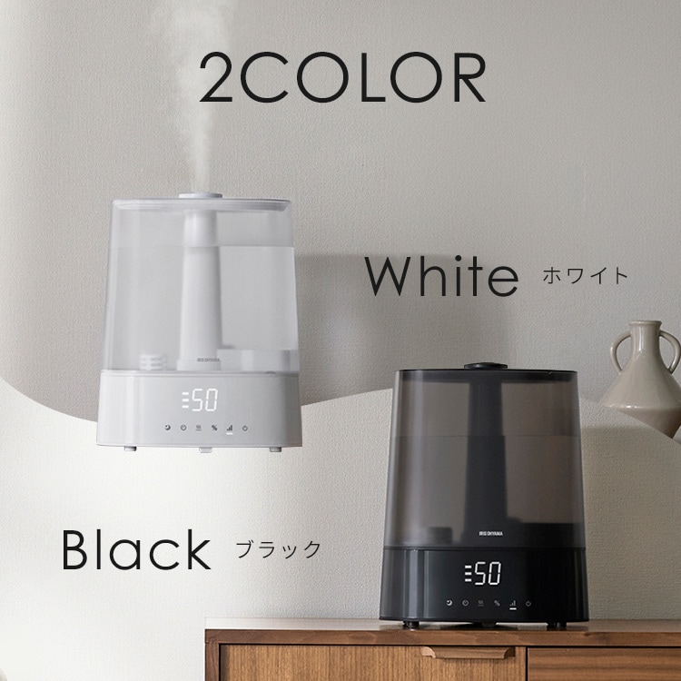 上給水超音波ハイブリッド加湿器 AHM-HUT55A-W ホワイト 112899