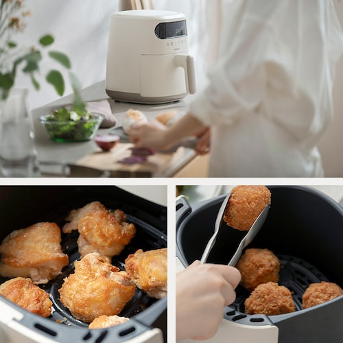 ノンオイルフライヤー 過熱水蒸気エア フライヤー FV-M30A-C アイボリー_13