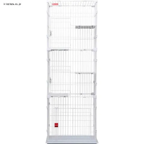 【3点セット】スリムキャットケージ3段 + ネコのトイレ390 + お茶の猫砂 7L_3