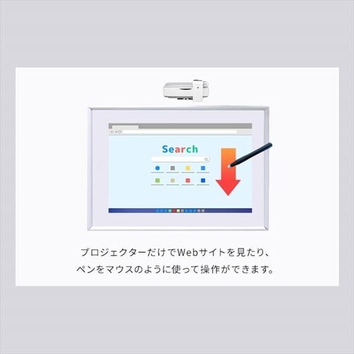 書けるプロジェクター 超短焦点 ビジネスプロジェクター+インタラクティブボックスセット 4000lm 1280×800 WXGA レーザー光源 短焦点 IP-AW400W-INTSET【代引き不可】_8