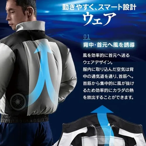 長袖 M クールウェア PRO ファン バッテリーセット 迷彩_9