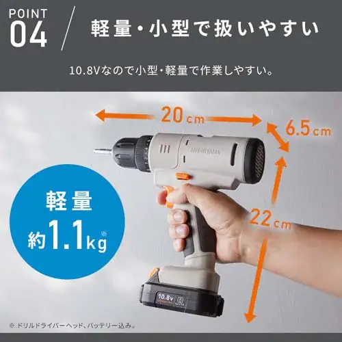 【収納ボックスプレゼント!】マルチギア 充電式ドリルドライバー5点セット +収納ボックス 10.8V PJM10DRS_13
