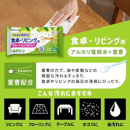 トルクリーン キッチンクリーナー 各3個 (IH・ガスコンロ用 T-KI20/電子レンジ・冷蔵庫用 T-KR20/食卓・リビング用 T-KT20)_5