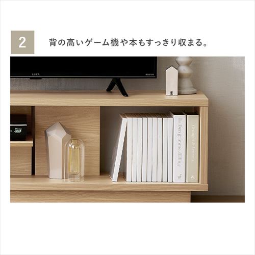 オープンテレビ台 スタンダードタイプ OTS-120SR ウォールナット