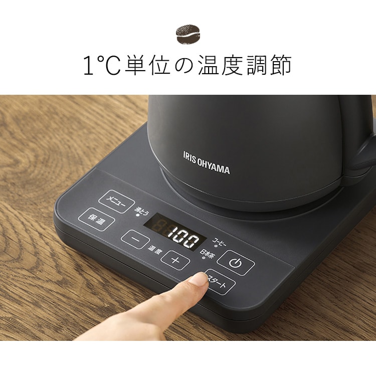 アイリスオーヤマ
サーキュレーター衣類乾燥除湿機
IJD-150-WH ケトル 0.8L 湯漏れ防止ドリップケトル 温調タイプ IKE-C800T-H