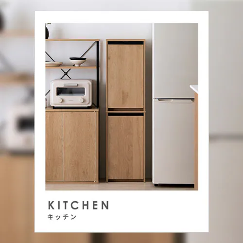 ウッドペールストッカー 縦型 HWPS-300H ナチュラル/ブラック_12