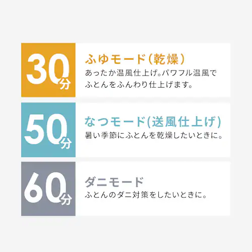 カラリエ ふとん乾燥機 mini シングルノズル ハイパワー くつ乾燥対応 BSK-110-W ホワイト_9