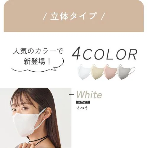 【7枚】 DAILY FIT MASK なめらかタッチ 立体 ふつうサイズ ホワイト【代引き不可】_8