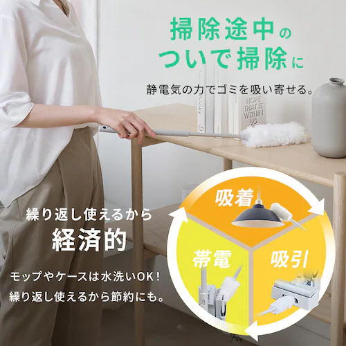 【TVCM放映中!】MagiCaleena 紙パッククリーナー SBD-T3P-NH ノルディックグレー_14