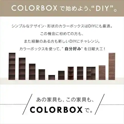 【2個セット】カラーボックス ヴィンテージナチュラル_5
