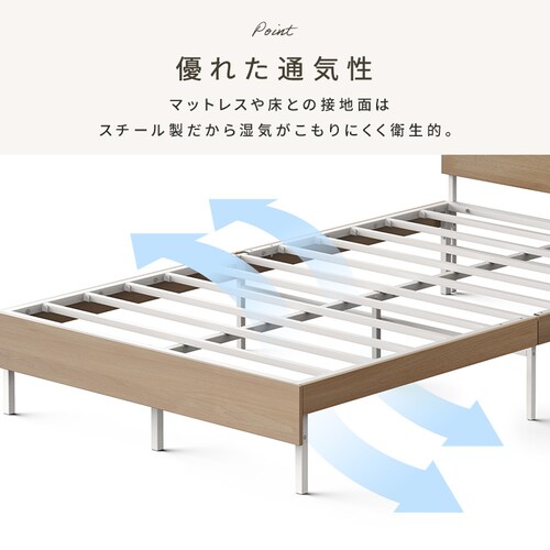 �E�b�h�X�`�[���x�b�h �{�t�� SBW02-S �z���C�g�^�i�`������_4