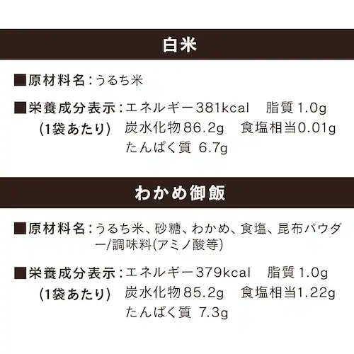 α化米3日分セット_14