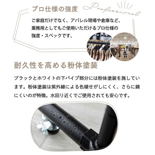 パイプハンガー 2段 耐荷重156kg CW3001-H5 シルバー 【プラザセレクト】 7051558 │アイリスプラザ│アイリスオーヤマ 公式通販サイト