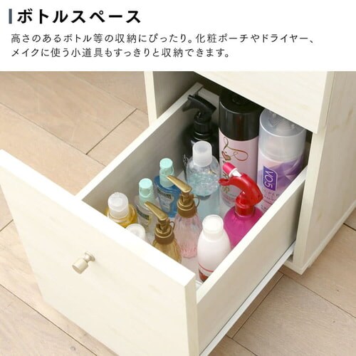 ドレッサーデスク(コンセント付き) WH 97437 ホワイト 7092738