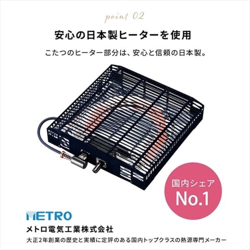 折脚こたつテーブル＋省スペースこたつ布団セット 正方形 68×68cm 7247753 │アイリスプラザ│アイリスオーヤマ公式通販サイト