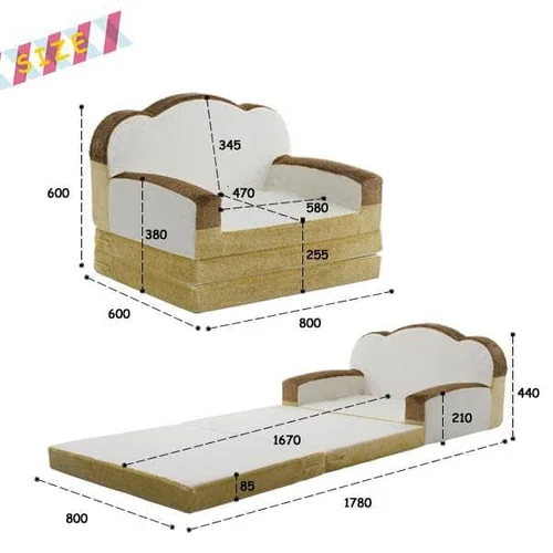 ソファ 1人掛け 食パンソファーベット_9