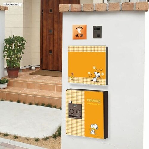 宅配ボックス コンボ 右開き COM-3-4-R 漆喰ホワイト×ウッドアイボリー 丸三タカギ ウッドアイボリー _4