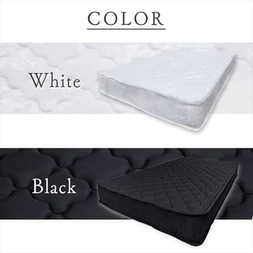 圧縮ロールボンネルコイルマットレス セミダブル ブラック_19