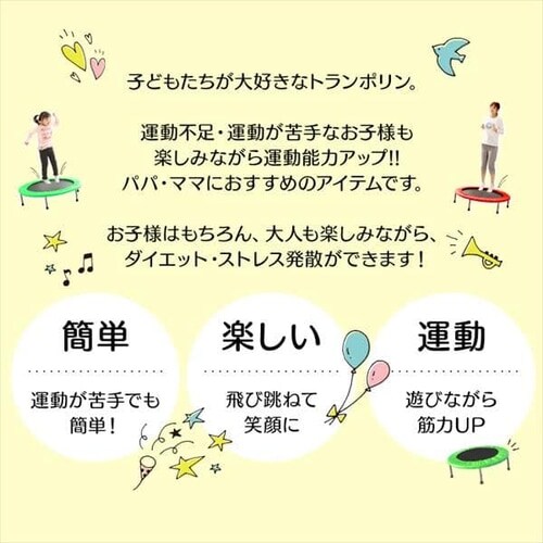 ☆20%OFFクーポン対象☆トランポリン PZ 室内用 88-912 ブラック