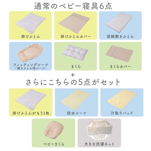 オーガニックコットン使用ベビー寝具11点セット プラザセレクト アイリスプラザ アイリスオーヤマ公式通販サイト