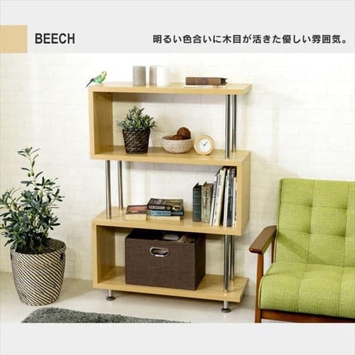 ☆定価21384円☆S-VIEW　ラック　4段　BK/WAL/WH S-VIEW ラック 4段 BK/WAL/WH 棚・ラック・シェルフ