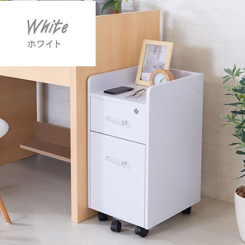 木製サイドチェスト 鍵付き STT-5B ダークブラウン(DBN) 7140743