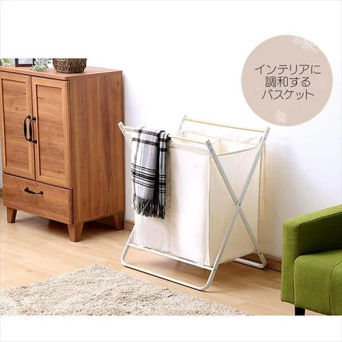 ランドリーバスケット ダブル LBT-102 ブラック_4