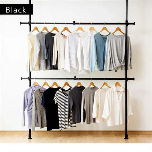 天井つっぱり式 ハンガーラック HR-T1727 全2色【プラザセレクト】_13