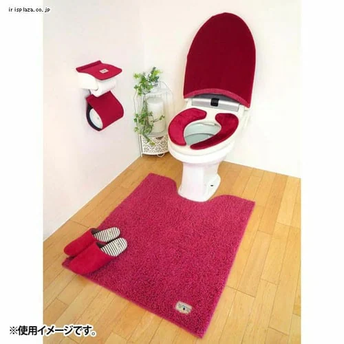オカトー カラーモードプレミアム ロングトイレマット 80×70 ブラウン_2