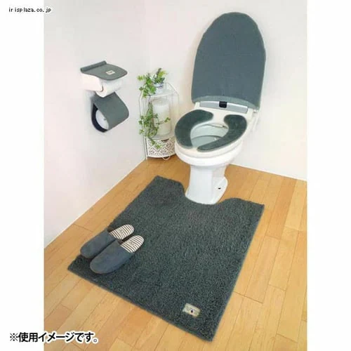 オカトー カラーモードプレミアム ロングトイレマット 80×70 ブラウン_7