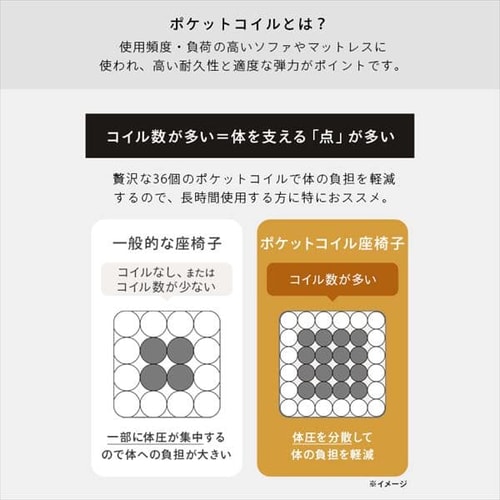 ポケットコイル座椅子 POZ-36 チャコールグレー【プラザセレクト】 7143509 │アイリスプラザ│アイリスオーヤマ公式通販サイト