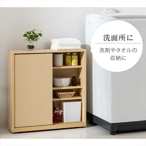 サイドラック付き薄型トイレラック 全2色_12