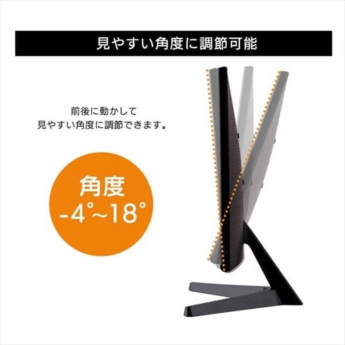 液晶モニター 平面 21.5インチ ワイド ブラック PMT-LCD22F-B _8