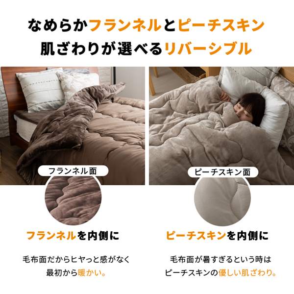 シンサレート掛け布団 セミダブル ネイビー 【プラザセレクト