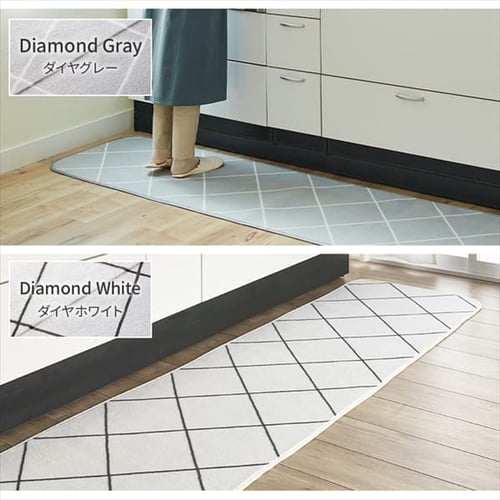 mam2020年購入KODEN キッチンマット CWM2402-WBZ すき間を埋めるキッチンマット L-Fit グレー 45×240cm 厚み6mm