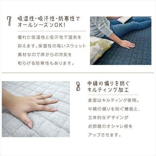 スウェットラグ 130×190 SWR-1319 ネイビー_7