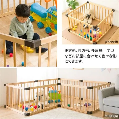 木製ベビーサークル 6枚セット WDC-006 _8