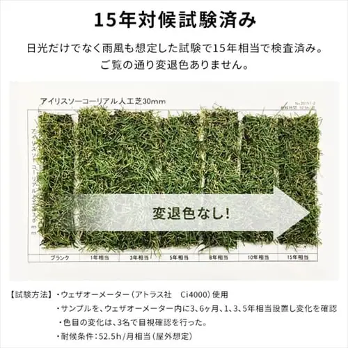 人工芝 防草 2m×10m 芝丈30mm リアル質感 ロールタイプ RP-30210【U字釘48本付き】_13