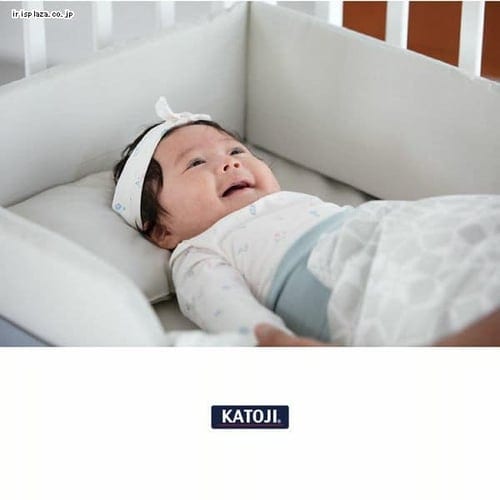 数量限定】 KATOJI 折りたたみベビー組布団 スノークリスタル フィット