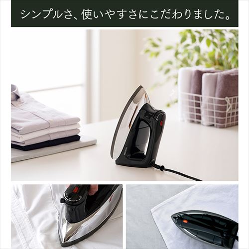 アイロン ドライ フッ素コート PDIR-01F-B ブラック 7162901