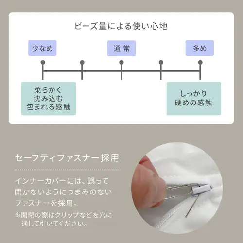 ビーズクッション ブルー_6