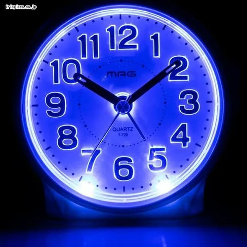 目覚まし時計 非電波 アナログ MAG ブルーブライト ホワイト T-729-WH-Z _2