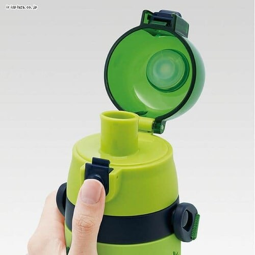 スケーター 3Dロック付ワンプッシュダイレクトボトル480ml ディノサウルス SDPV5 _3