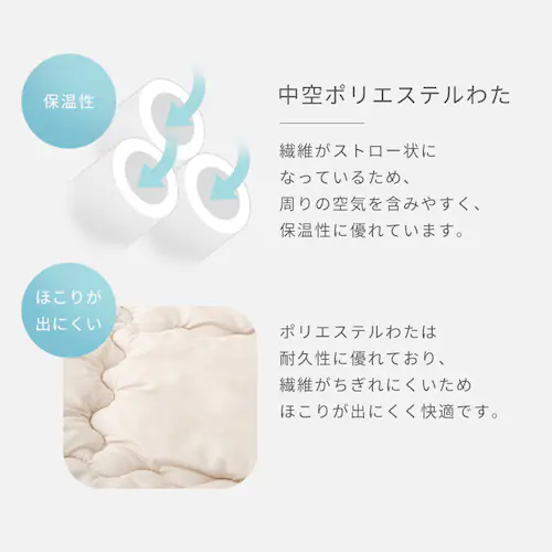 【4点】 布団セット シングル ポリエステル綿 水玉アイスグレー _8