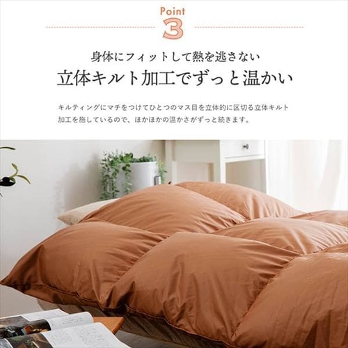羽毛布団　シングルロング　ホワイトダックダウン85％ 1.0kg 全3色【プラザセレクト】