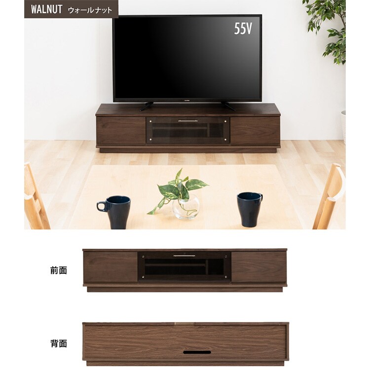 テレビ台 テレビ台 前面ガラスタイプ T-KYTV150 ホワイト 7171747 │アイリス