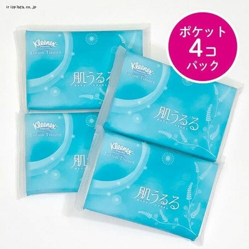 24パック】日本製紙クレシア クリネックス ローションティシュー 肌うるる ポケット  24枚（12組）4個入×6個セット【プラザセレクト】【プラザマーケット】 7178356│アイリスプラザ│アイリスオーヤマ公式通販サイト